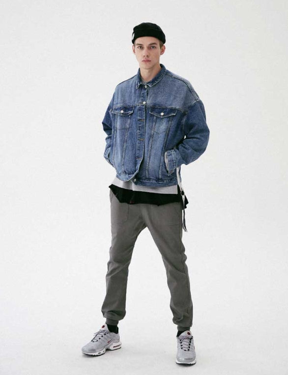 メスノウン(MASSNOUN) GLOBE SCOTCH LOGO COACH JACKET MFVJK003-BK
