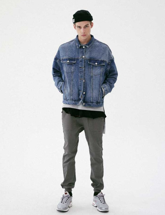 メスノウン(MASSNOUN) GLOBE SCOTCH LOGO COACH JACKET MFVJK003-BK