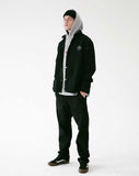 メスノウン(MASSNOUN) GLOBE SCOTCH LOGO COACH JACKET MFVJK003-BK