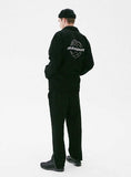 メスノウン(MASSNOUN) GLOBE SCOTCH LOGO COACH JACKET MFVJK003-BK