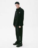 メスノウン(MASSNOUN) GLOBE SCOTCH LOGO COACH JACKET MFVJK003-BK
