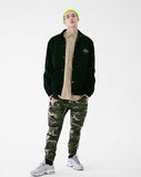 メスノウン(MASSNOUN) GLOBE SCOTCH LOGO COACH JACKET MFVJK003-BK