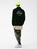 メスノウン(MASSNOUN) GLOBE SCOTCH LOGO COACH JACKET MFVJK003-BK
