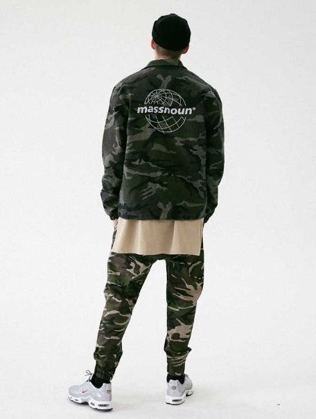メスノウン(MASSNOUN) GLOBE SCOTCH LOGO COACH JACKET MFVJK003-CM