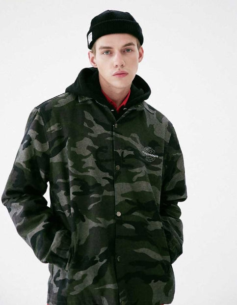 メスノウン(MASSNOUN) GLOBE SCOTCH LOGO COACH JACKET MFVJK003-CM