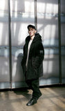 メスノウン(MASSNOUN) DOUBLE SOFT WOOL GASMASK JUMPER MFVPD001-BK