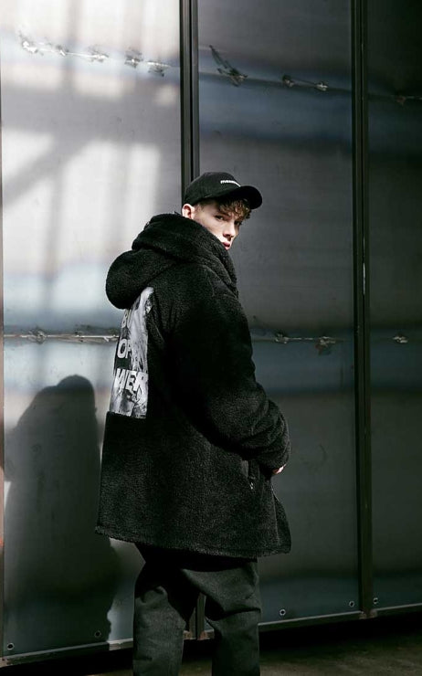 メスノウン(MASSNOUN) DOUBLE SOFT WOOL GASMASK JUMPER MFVPD001-BK