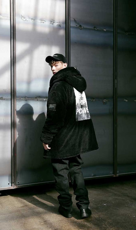 メスノウン(MASSNOUN) DOUBLE SOFT WOOL GASMASK JUMPER MFVPD001-BK