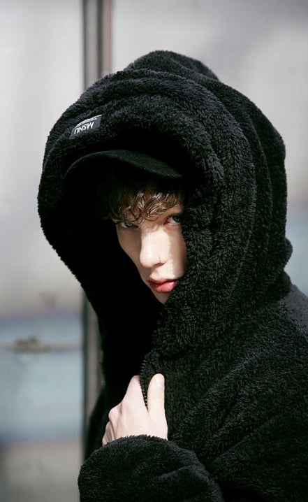 メスノウン(MASSNOUN) DOUBLE SOFT WOOL GASMASK JUMPER MFVPD001-BK