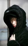 メスノウン(MASSNOUN) DOUBLE SOFT WOOL GASMASK JUMPER MFVPD001-BK