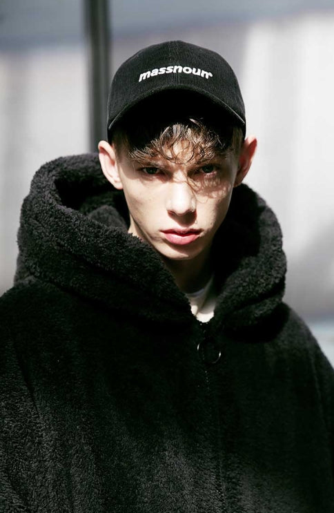メスノウン(MASSNOUN) DOUBLE SOFT WOOL GASMASK JUMPER MFVPD001-BK