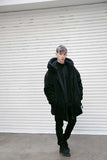 メスノウン(MASSNOUN) DOUBLE SOFT WOOL GASMASK JUMPER MFVPD001-BK