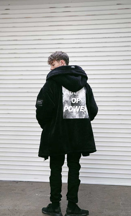 メスノウン(MASSNOUN) DOUBLE SOFT WOOL GASMASK JUMPER MFVPD001-BK