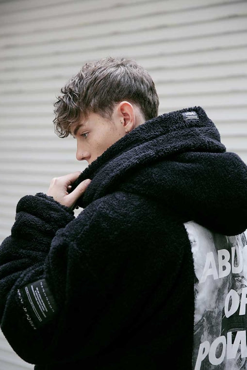 メスノウン(MASSNOUN) DOUBLE SOFT WOOL GASMASK JUMPER MFVPD001-BK