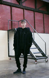 メスノウン(MASSNOUN) DOUBLE SOFT WOOL GASMASK JUMPER MFVPD001-BK