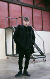 メスノウン(MASSNOUN) DOUBLE SOFT WOOL GASMASK JUMPER MFVPD001-BK