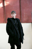 メスノウン(MASSNOUN) DOUBLE SOFT WOOL GASMASK JUMPER MFVPD001-BK