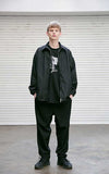 メスノウン(MASSNOUN) NOR D OVERSIZED BLACK DENIM JACKET MSEJK001-BK+strap