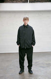 メスノウン(MASSNOUN) NOR D OVERSIZED BLACK DENIM JACKET MSEJK001-BK+strap