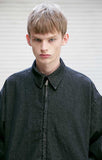 メスノウン(MASSNOUN) NOR D OVERSIZED BLACK DENIM JACKET MSEJK001-BK