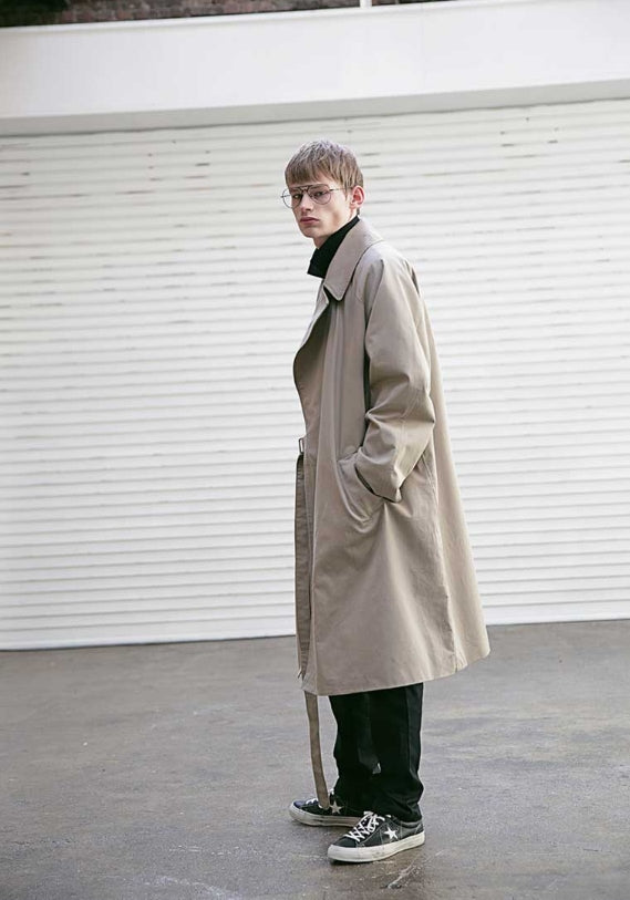 メスノウン(MASSNOUN) D OVERSIZED RAGLAN TRENCH COAT MSECT001-BG
