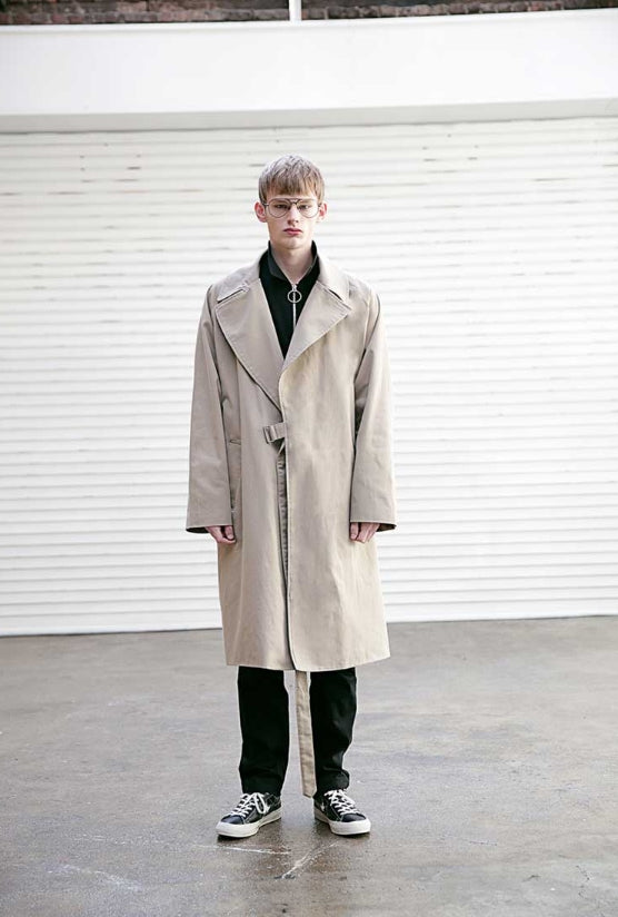 メスノウン(MASSNOUN) D OVERSIZED RAGLAN TRENCH COAT MSECT001-BG