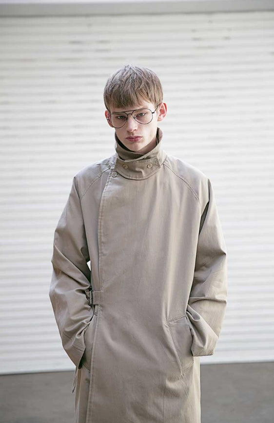 メスノウン(MASSNOUN) D OVERSIZED RAGLAN TRENCH COAT MSECT001-BG