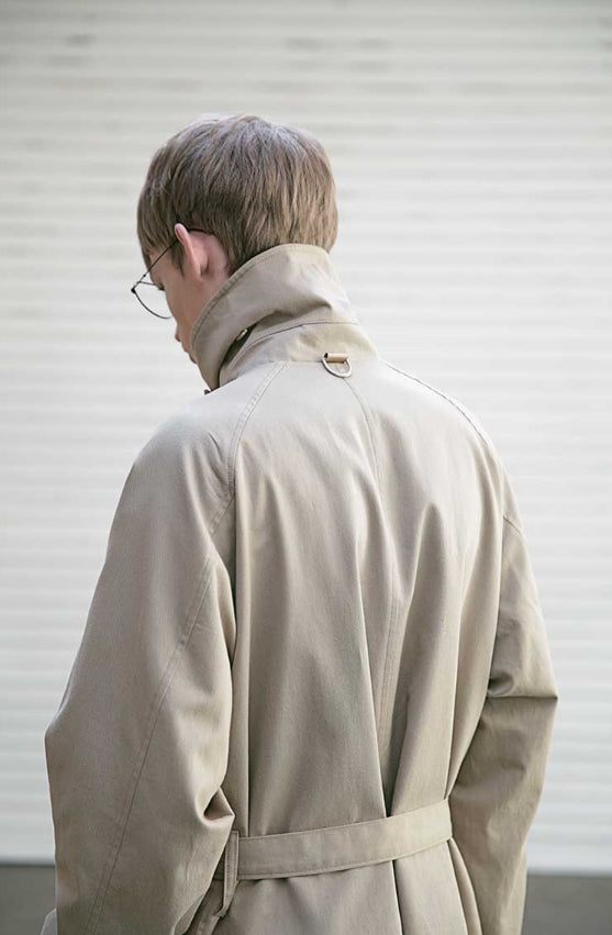 メスノウン(MASSNOUN) D OVERSIZED RAGLAN TRENCH COAT MSECT001-BG