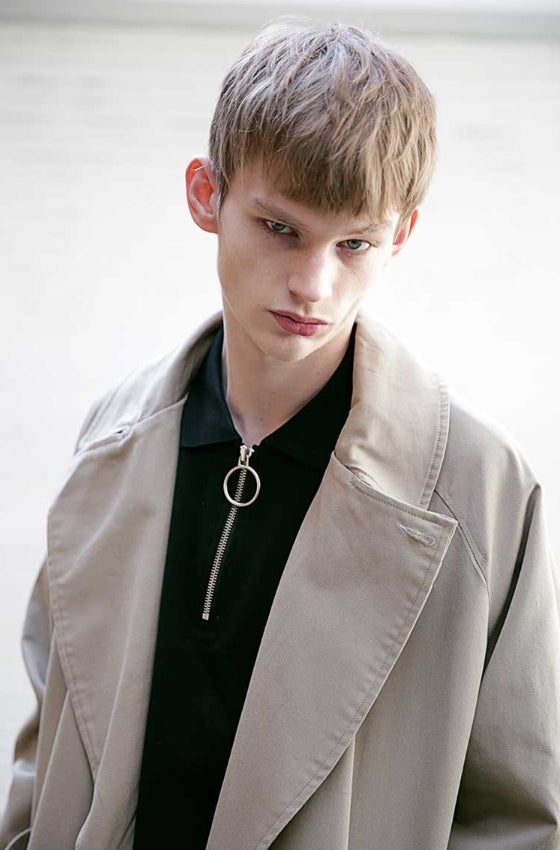 メスノウン(MASSNOUN) D OVERSIZED RAGLAN TRENCH COAT MSECT001-BG