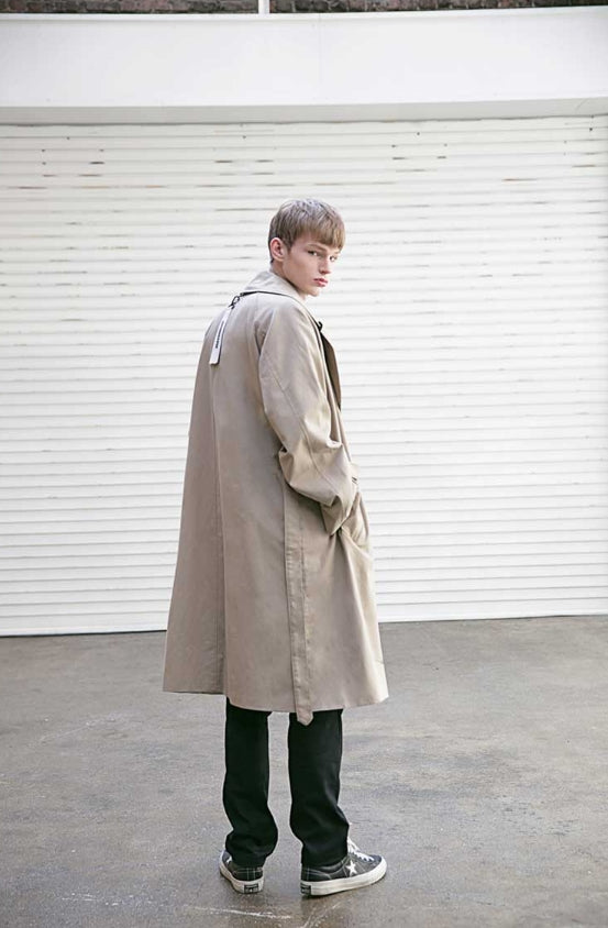 メスノウン(MASSNOUN) D OVERSIZED RAGLAN TRENCH COAT MSECT001-BG