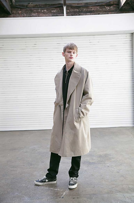 メスノウン(MASSNOUN) D OVERSIZED RAGLAN TRENCH COAT MSECT001-BG