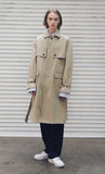 メスノウン(MASSNOUN) D-HIDEN SINGLE TRENCH COAT MFECT001-BG