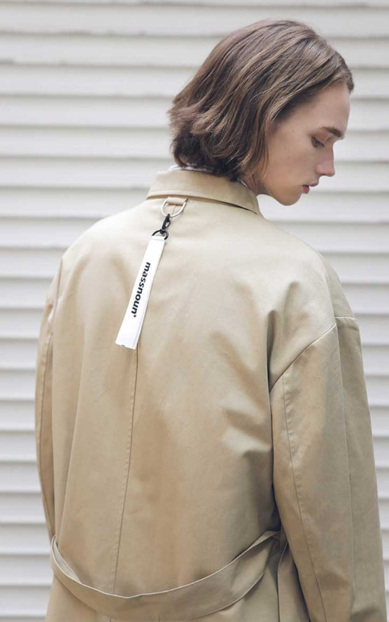 メスノウン(MASSNOUN) D-HIDEN SINGLE TRENCH COAT MFECT001-BG