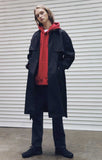 メスノウン(MASSNOUN) D-HIDEN SINGLE TRENCH COAT MFECT001-BK