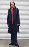 メスノウン(MASSNOUN) D-HIDEN SINGLE TRENCH COAT MFECT001-BK
