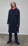 メスノウン(MASSNOUN) D-HIDEN SINGLE TRENCH COAT MFECT001-BK