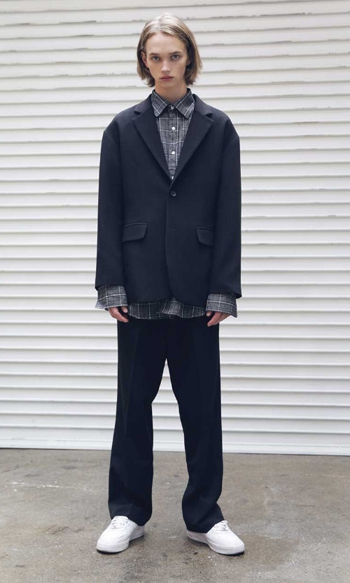 メスノウン(MASSNOUN) SB SINGLE OVERSIZED JACKET MFEJK001-BK