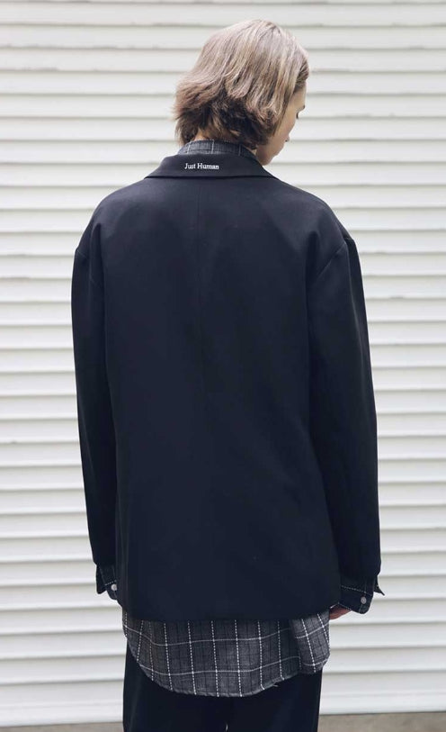 メスノウン(MASSNOUN) SB SINGLE OVERSIZED JACKET MFEJK001-BK