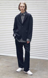 メスノウン(MASSNOUN) SB SINGLE OVERSIZED JACKET MFEJK001-BK