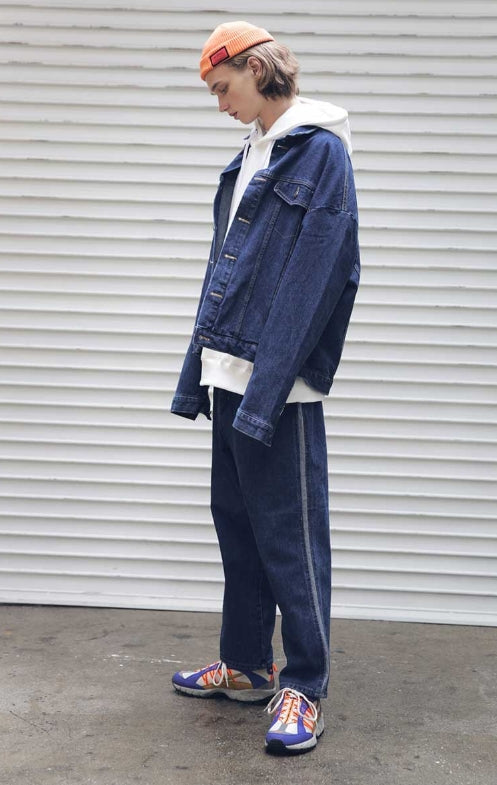 メスノウン(MASSNOUN) SB OVERSIZED DENIM JACKET MFEJK005-BL
