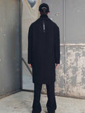 メスノウン(MASSNOUN) DROP SHOULDER OVERSIZED SINGLE COAT MFECT002-BK