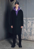 メスノウン(MASSNOUN) DROP SHOULDER OVERSIZED SINGLE COAT MFECT002-BK