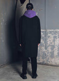 メスノウン(MASSNOUN) DROP SHOULDER OVERSIZED SINGLE COAT MFECT002-BK