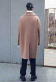 メスノウン(MASSNOUN) DOUBLE OVERSIZED SUBJECT BELT WOOL COAT MFECT003-CM