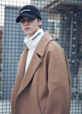 メスノウン(MASSNOUN) DOUBLE OVERSIZED SUBJECT BELT WOOL COAT MFECT003-CM