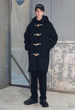 メスノウン(MASSNOUN) HEAVY OVERSIZED WOOL DUFFLE COAT MFECT004-BK