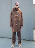 メスノウン(MASSNOUN) HEAVY OVERSIZED WOOL DUFFLE COAT MFECT004-BR