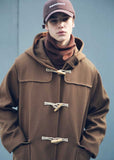 メスノウン(MASSNOUN) HEAVY OVERSIZED WOOL DUFFLE COAT MFECT004-BR