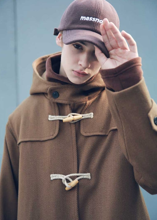 メスノウン(MASSNOUN) HEAVY OVERSIZED WOOL DUFFLE COAT MFECT004-BR