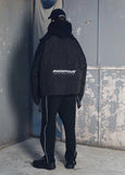 メスノウン(MASSNOUN) SL LOGO REFLECTIVE OVERSIZED PADDING JUMPER MFEPD001-BK